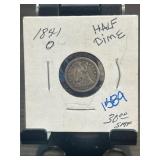 1841-O Seated Liberty Half Dime Coin