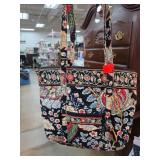 Vera Bradley Tote Bag With Zipper Closure