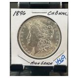 1896 Morgan Silver Dollar CH BU