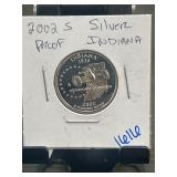 2002-S Indiana Silver Proof Quarter
