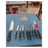 Henckels Knife Set with Glass Jar