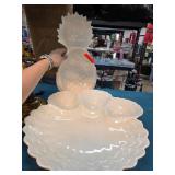 Italian Ceramic Serving Tray and Pineapple Dish