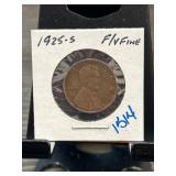 1925-S Lincoln Wheat Penny in Flip