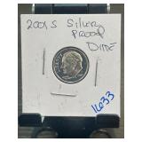 2001-S Silver Proof Roosevelt Dime