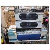 Craig Bluetooth Stereo Portable Speakers Lot