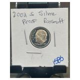 2002 S Silver Proof Roosevelt Dime