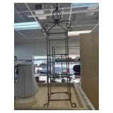 Metal Scrollwork Shelf with Decorative Topper