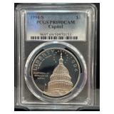 1994-S $1 PCGS PR69DCAM Capitol Coin