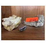Three Mineral Specimens