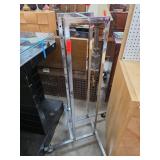Metal Display Rack on Casters