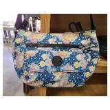 Kipling Floral Shoulder Bag With Adjustable Strap