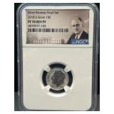 2018-S Silver Reverse Proof Dime PF70
