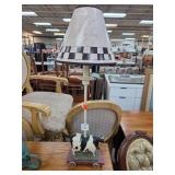 Cow Table Lamp With Custom Shade