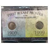 First and Last Nickels of the 20th Century