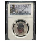 2014 W Kennedy 50th Anniversary Silver PF 69