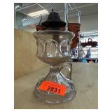 Glass Oil Lamp With Metal Burner
