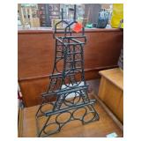Metal Eiffel Tower Wine Rack Decor