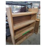 Wooden Shelving Unit With Three Shelves