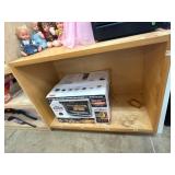 Wood Shelving Unit With Back Panel