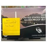 2015 United States Mint Silver Proof Coin Set