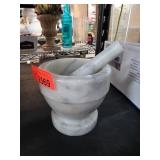 Marble Mortar and Pestle Set