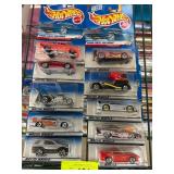 10 Mattel Hot Wheels Cars in Packaging