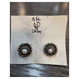 Sterling Silver Pearl Stud Earrings
