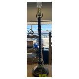 Large Barley Twist Wooden Table Lamp