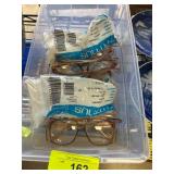 Rimless Protective Eyewear in Brown Frames