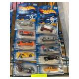 10 Mattel Hot Wheels Vehicles