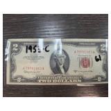 1953-C $2 United States Note with Red Seal