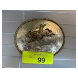 Western-Themed Metal Belt Buckle