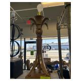 Golden Table Lamp with Ornate Design