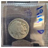 1919-D Buffalo Nickel in Holder