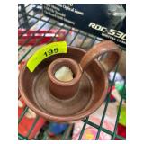 Jonathan Kibler Signed Ceramic Candle Holder