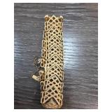 Vintage Monet Gold-Tone Filigree Bracelet