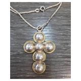 Sterling Silver Cross Pendant Necklace