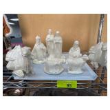 Ceramic Nativity Figurine Set
