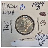 1944-D Mercury Dime in High Grade