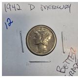 1942-D Mercury Dime in Better Grade