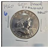 1960 Gem Proof Franklin Half Dollar