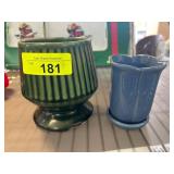 Two Vintage Pottery Decorative Vases