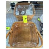 Longaberger Handwoven Baskets Set