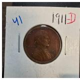 1911-D Lincoln Wheat Cent Coin