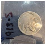 1913-S Buffalo Nickel