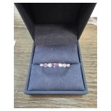 Sterling Silver Amethyst and Sapphire Ring