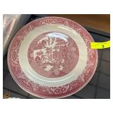 Royal China Willow Ware Platter in Red Pattern