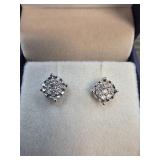 Round Brilliant 1/4 Ct Diamond Stud Earrings