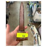 Decorative Knife with Leather Sheath