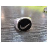 Sterling Silver Sz 7 Ring With Logo Design